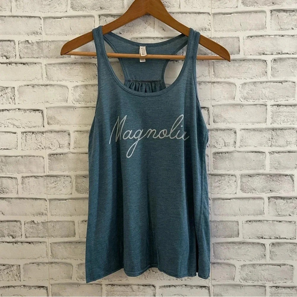 Magnolia Tops - Women’s Magnolia blue racerback tank top Small